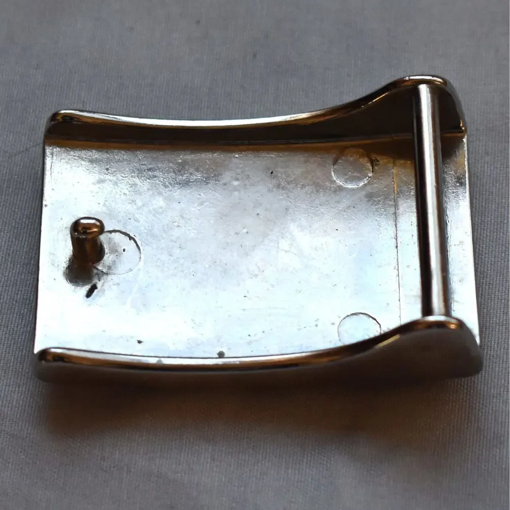 Vintage‎ Belt Buckle Small Women's Unisex Clear Rhinestones Sparkling Shiny Gift